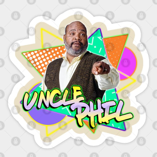 Uncle Phil // Fresh Prince 90s Fan Art Sticker by darklordpug